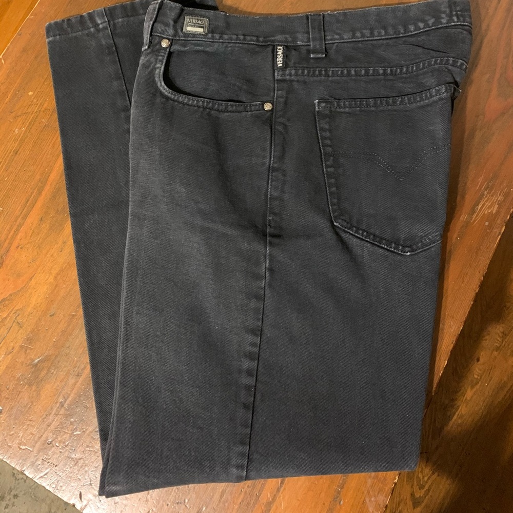 Vintage Washed Black Men’s Versace Jeans